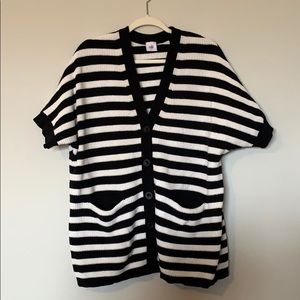 Cabi black/white sweater